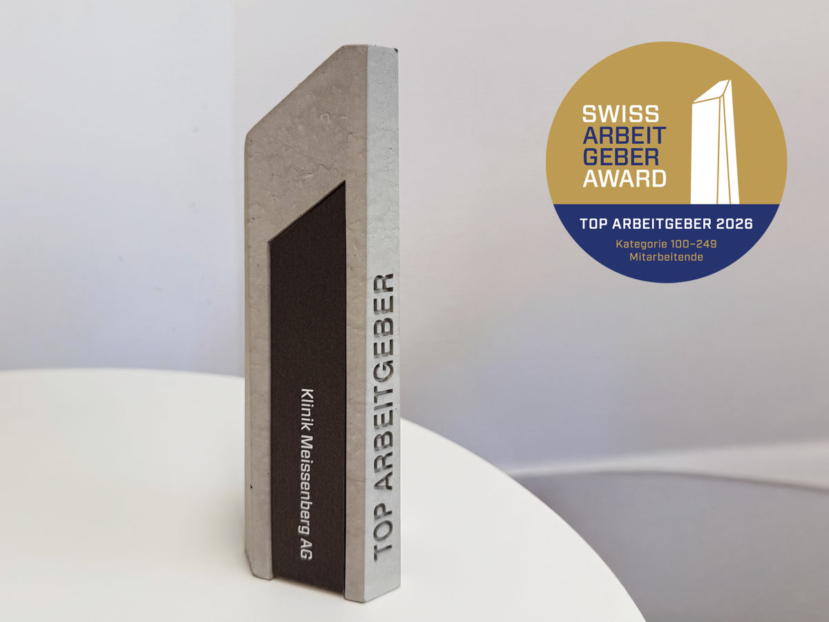 Die Klinik Meissenberg wurde mit dem Swiss Arbeitgeber Award 2026 ausgezeichnet